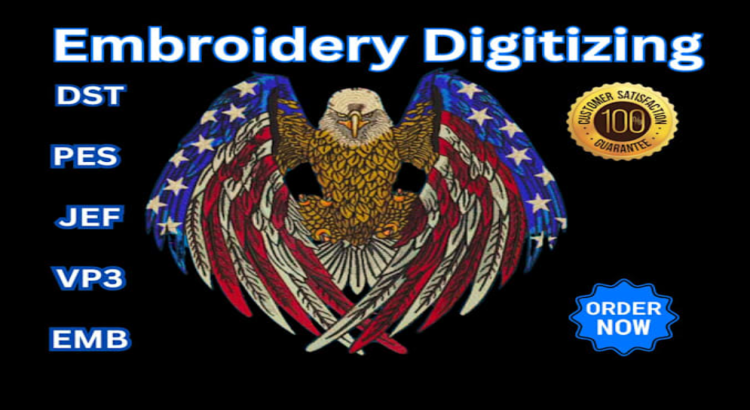 I will do embroidery digitizing logo, digitize image for embroidery design to dst file