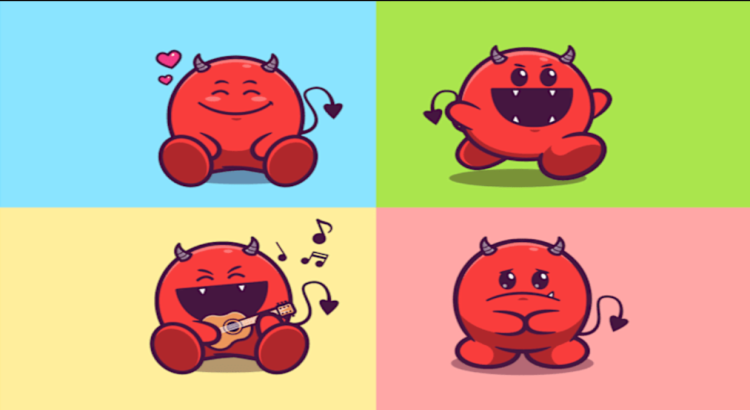 I will draw simple cute 2d cartoon character in my style