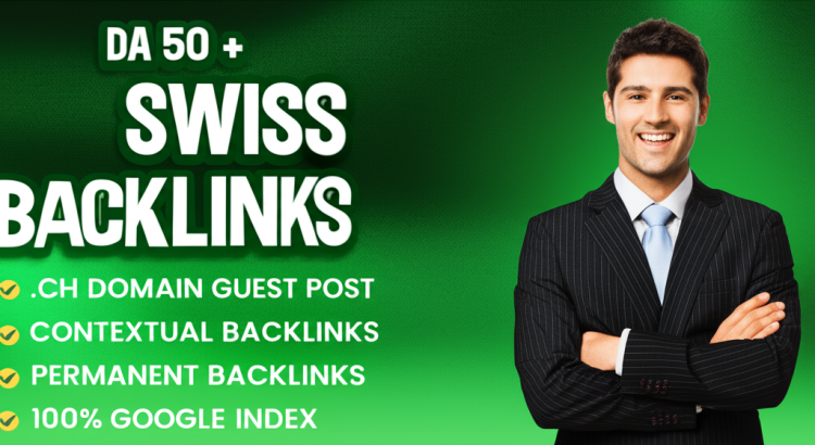 I will rank your site with Swiss contextual backlinks from top DA .ch websites