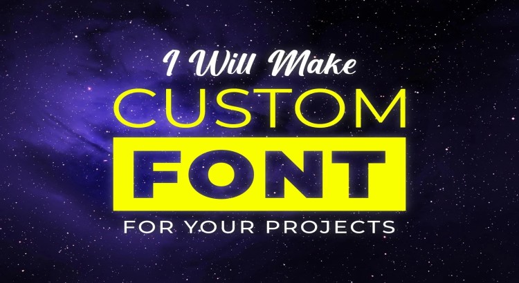 I will do fast, high-quality modern custom typography design.