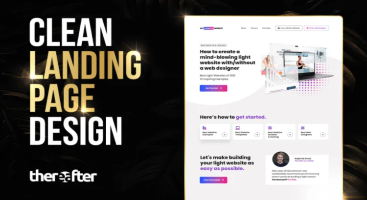 I will design a creative landing page or website