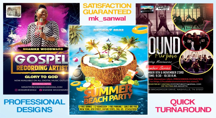 I will design a visually appealing and professional flyer