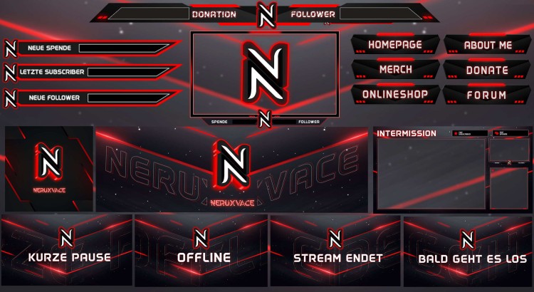 I will design animated Twitch overlays, logos, panels, screens, and alerts