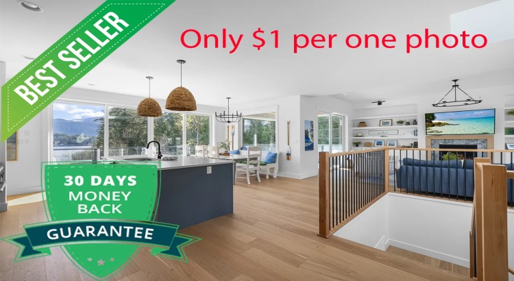 I will edit real estate photos with single or multi-exposure within 18 hours