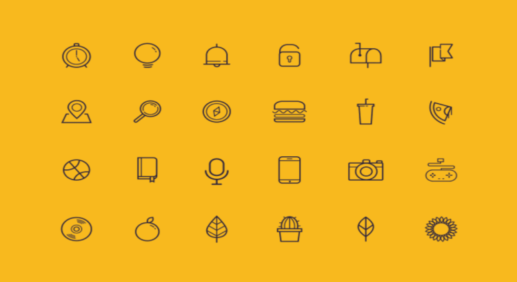 I will design unique, simple and modern custom icons set