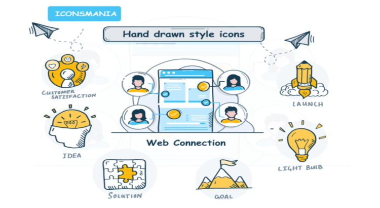 I will design hand drawn vector icons