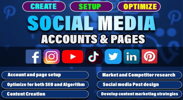 I will create, design, and optimize all your social media accounts and business pages