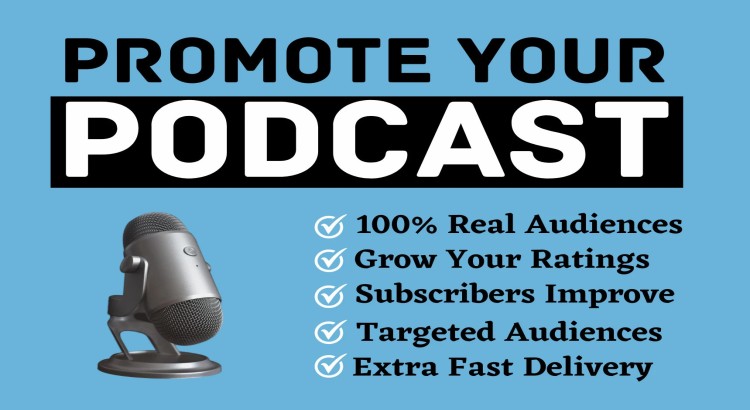 I will professionally promote your podcast to boost visibility, downloads, and audience growth