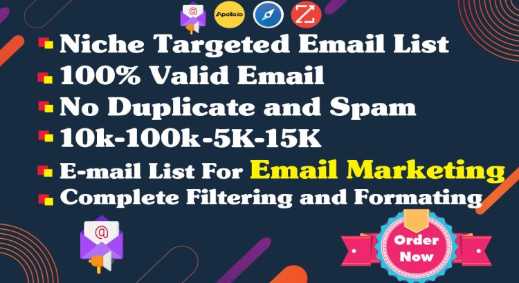 I will build a niche-targeted email list tailored for effective email marketing campaigns.