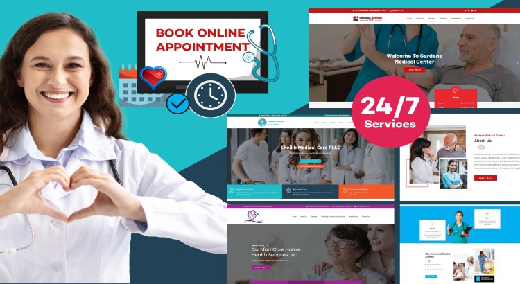 I will create a responsive, SEO-friendly website for medical and healthcare services