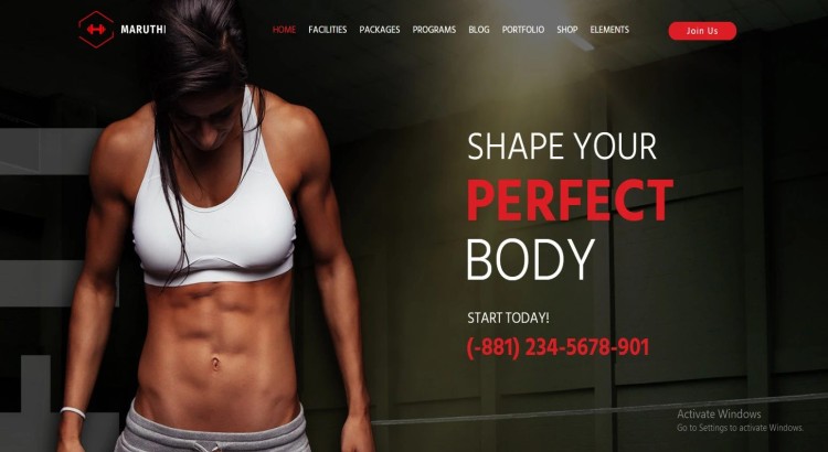 I will develop a fully responsive website for fitness, gym, workout, and sports businesses