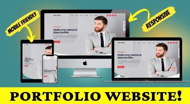 I will design and develop a professional website for your personal portfolio, blog, or business
