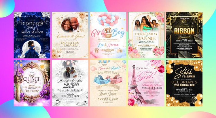 I will design custom invitation cards for your birthday, wedding, and special events