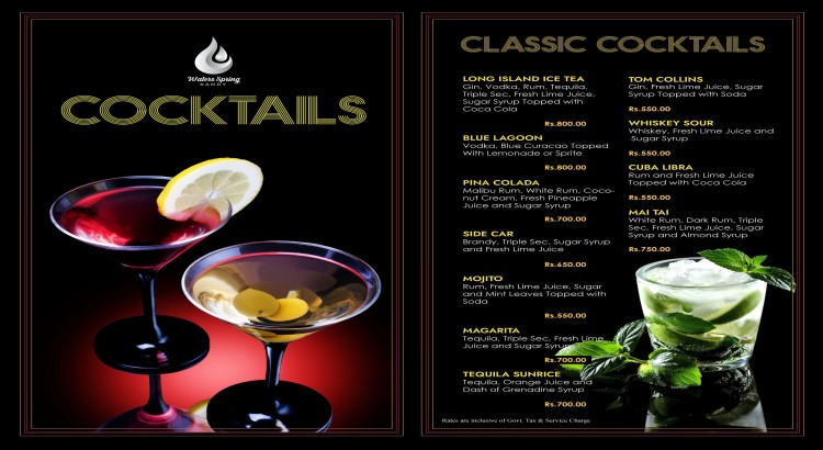 I will design a custom, elegant menu for any type of restaurant, cafe, or bar