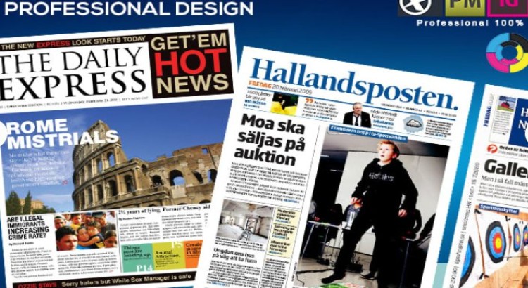 I will design a modern, professional newspaper for print or digital